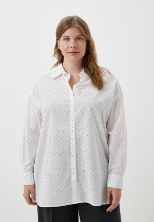 Рубашка Naturaxl. Цвет: белый