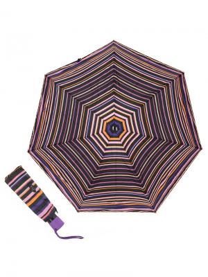 Зонт складной Eclair Lilla Guy De Jean. Цвет: черный, розовый, темно-фиолетовый