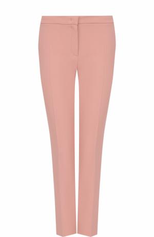 Укороченные брюки прямого кроя со стрелками Escada. Цвет: розовый