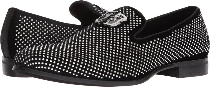 Лоферы Swagger Studded Ornament Loafer , цвет Black/Silver Stacy Adams