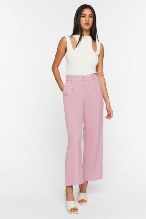 Укороченные широкие брюки , розовый Forever 21
