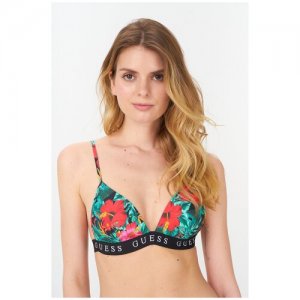 Купальный лиф GUESS JEANS E1GJ23MP004PV46 Мультиколор 46. Цвет: зеленый/красный
