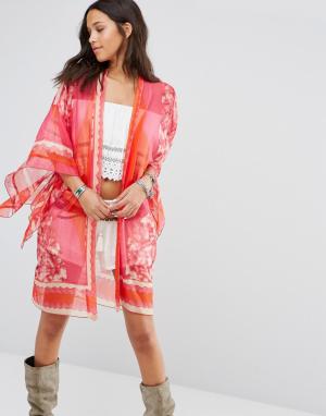 Эксклюзивное кимоно Anna Sui. Цвет: розовый