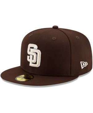 Мужская коричневая приталенная шляпа San Diego Padres Alternate Authentic Collection On-Field 59FIFTY New Era