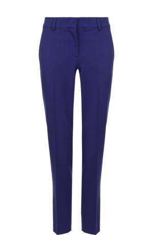 Укороченные шерстяные брюки Emilio Pucci. Цвет: темно-синий