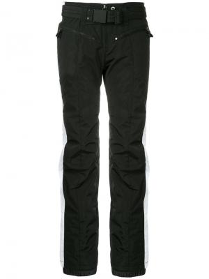 Лыжные брюки с полосками сбоку Kru. Цвет: черный