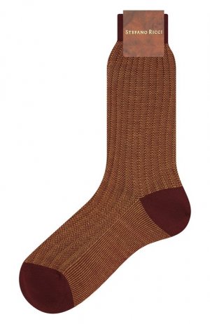 Носки из шерсти и хлопка Stefano Ricci. Цвет: жёлтый