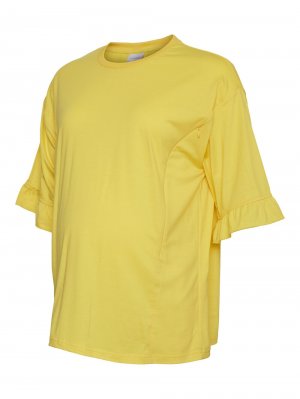 Рубашка MAMALICIOUS Noly Lia, желтый