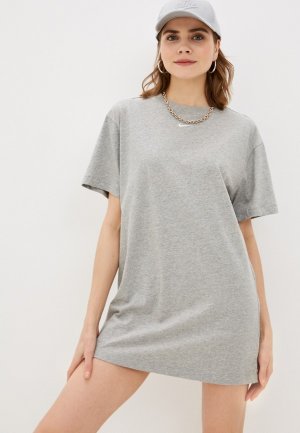 Платье Nike W NSW ESSNTL DRESS. Цвет: серый