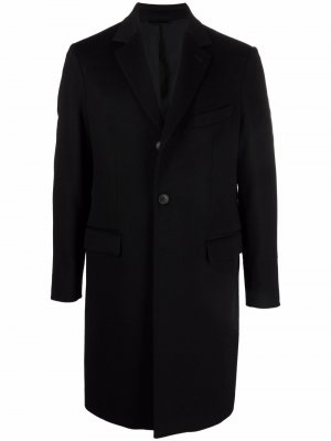 Однобортное кашемировое пальто Hevo. Цвет: черный