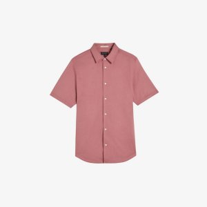 Рубашка из хлопкового джерси с короткими рукавами , розовый Ted Baker