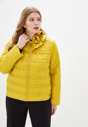 Куртка утепленная LZ. Цвет: желтый