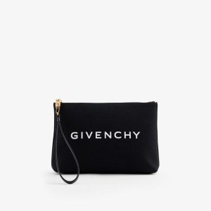 Большая сумка из хлопкового холста с логотипом , черный Givenchy