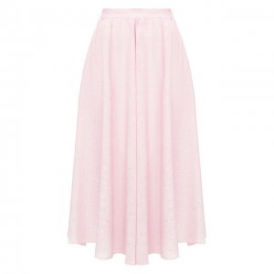 Льняная юбка 120% Lino. Цвет: розовый