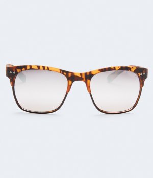 Матовые солнцезащитные очки черепаховой расцветки Waymax , коричневый Aeropostale