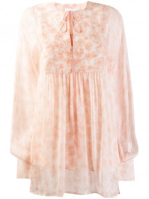 Блузка с принтом Noon By Noor. Цвет: розовый