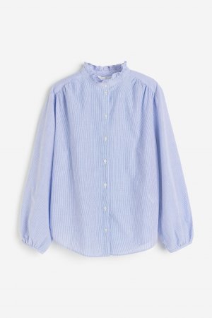 Хлопковая блузка с оборками H&M
