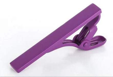 Зажим для галстука TC108 пурпурный 2beMan. Цвет: фиолетовый