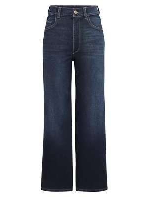 Джинсы Hepburn с широкими штанинами в винтажном стиле Dl1961 Premium Denim, цвет mediterranean Denim