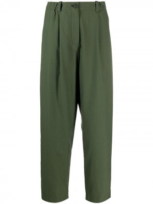 Укороченные брюки прямого кроя Kenzo. Цвет: зеленый