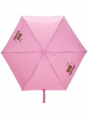 Зонт с принтом Moschino. Цвет: розовый
