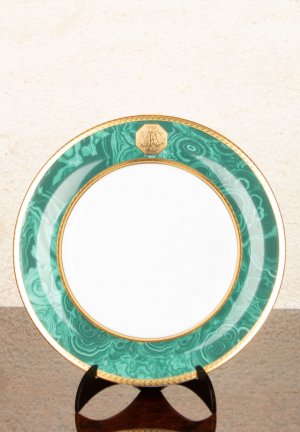 Тарелка закусочная малая STEFANO RICCI. Цвет: зеленый