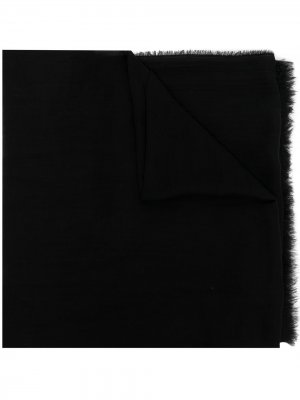 Frayed-hem knit scarf Destin. Цвет: черный