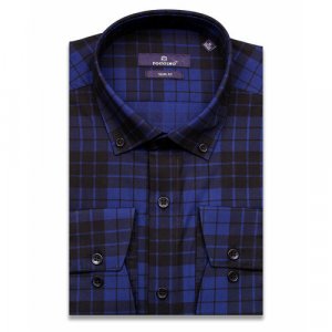 Рубашка , размер XXL (45-46 cm.), синий POGGINO. Цвет: синий/темно-синий