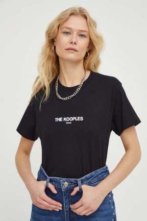 Хлопковая футболка , черный The Kooples