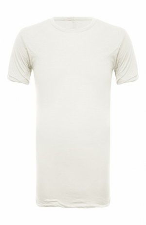 Хлопковая футболка Rick Owens. Цвет: белый