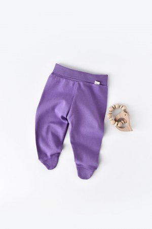 Детские пинетки, леггинсы, брюки , фиолетовый BabyCosy Organic Wear