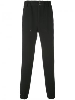 Спортивные брюки с карманами на молнии Bruno Bordese. Цвет: чёрный