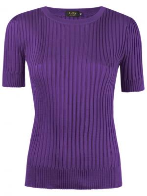 Ribbed knit blouse Gig. Цвет: розовый и фиолетовый