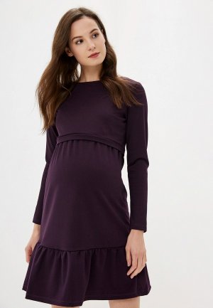 Платье I Love Mum Виола. Цвет: фиолетовый