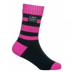 Носки Waterproof, размер S, розовый, черный DexShell. Цвет: розовый/черный