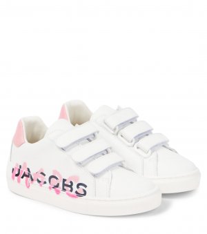 Кожаные кроссовки с логотипом, белый Marc Jacobs