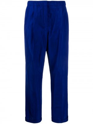 Укороченные брюки строгого кроя Odeeh. Цвет: синий