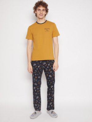 Пижама с брюками zolla. Цвет: оранжевый