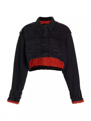 Укороченная джинсовая куртка-карго Gina Cargo 3X1, цвет black atlantic 3x1