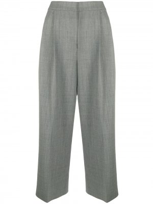 Укороченные брюки широкого кроя Moschino. Цвет: серый