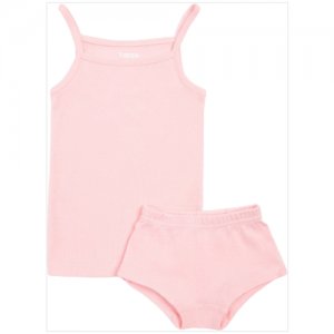 Комплект для девочки (майка/трусы), цвет светло-розовый, рост 110 TAKRO. Цвет: розовый