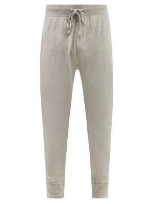 Пижамные брюки из хлопкового джерси с вышитым логотипом, серый Polo Ralph Lauren