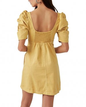 Платье Cheyenne Denim Mini Dress, цвет Sand Dune Free People