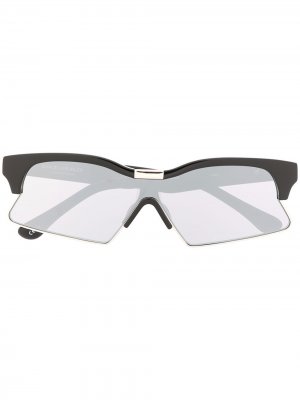 Солнцезащитные очки 3 Special в прямоугольной оправе Marcelo Burlon County of Milan. Цвет: черный