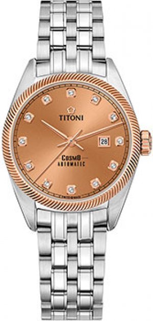 Швейцарские наручные женские часы 818-SRG-655. Коллекция Cosmo Titoni