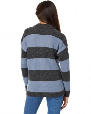 Свитер Rugby Stripe Polo Sweater, цвет Charcoal Heather Madewell