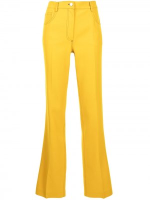 Прямые брюки с завышенной талией Giambattista Valli. Цвет: желтый