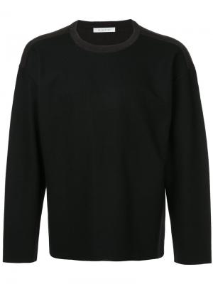 Классический трикотажный свитер Estnation. Цвет: чёрный