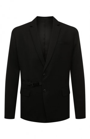 Шерстяной пиджак Prada. Цвет: чёрный