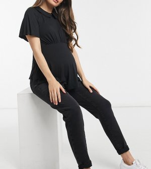 Черные джинсы в винтажном стиле -Черный Urban Bliss Maternity